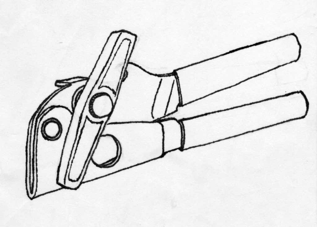 can opener drawing