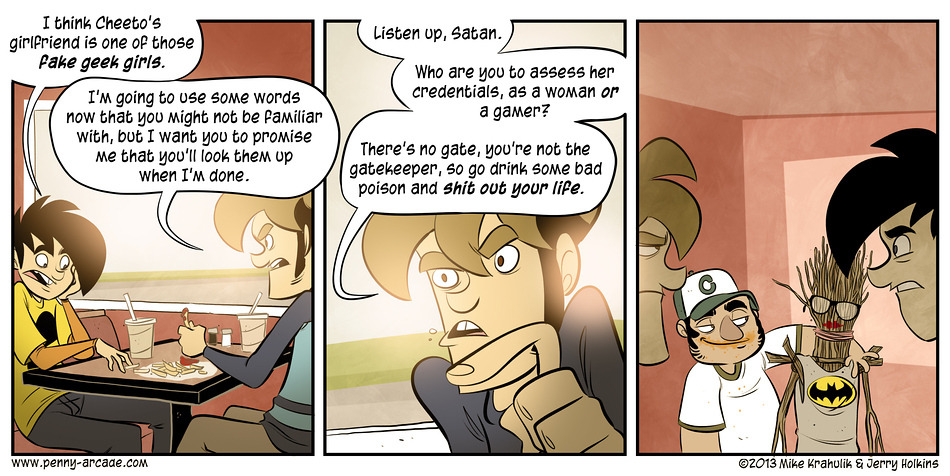 Penny Arcade fake geek girls comic