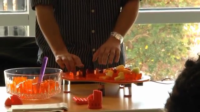 Functional Piano Made of Fruit and Jell-O