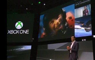 Microsoft executive Yusuf Mehdi shows off the Xbox One on Tuesday