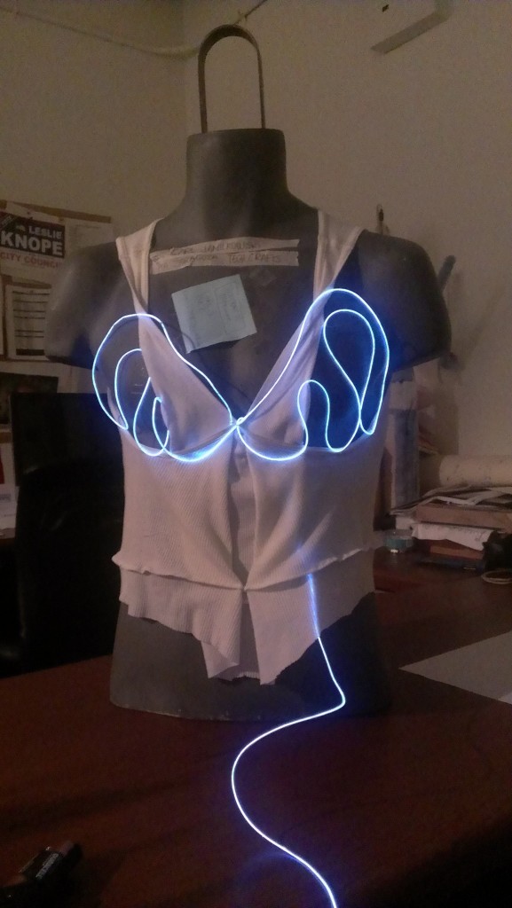 EL Wire Bra