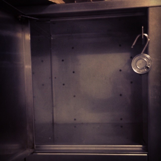 empty locker at NYU ITP