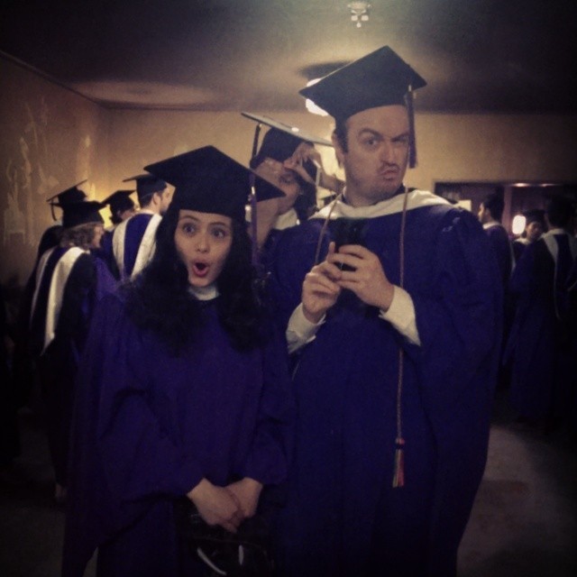 NYU new grads in cap and gown at Radio City Music Hall