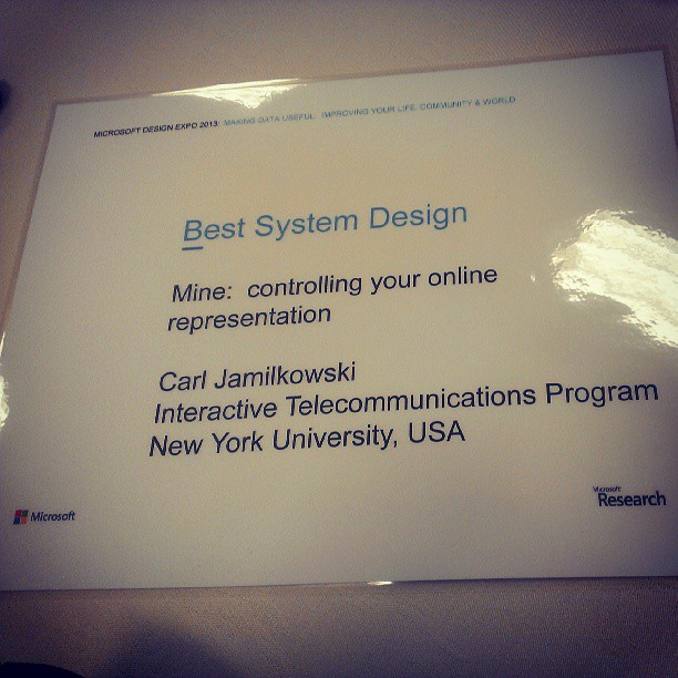 Best System Design award