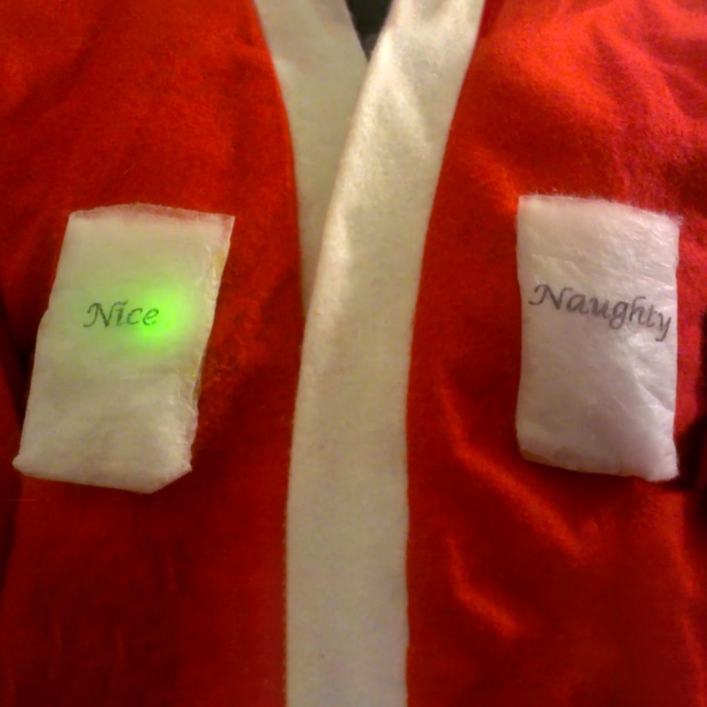 Santa suit light-up pockets