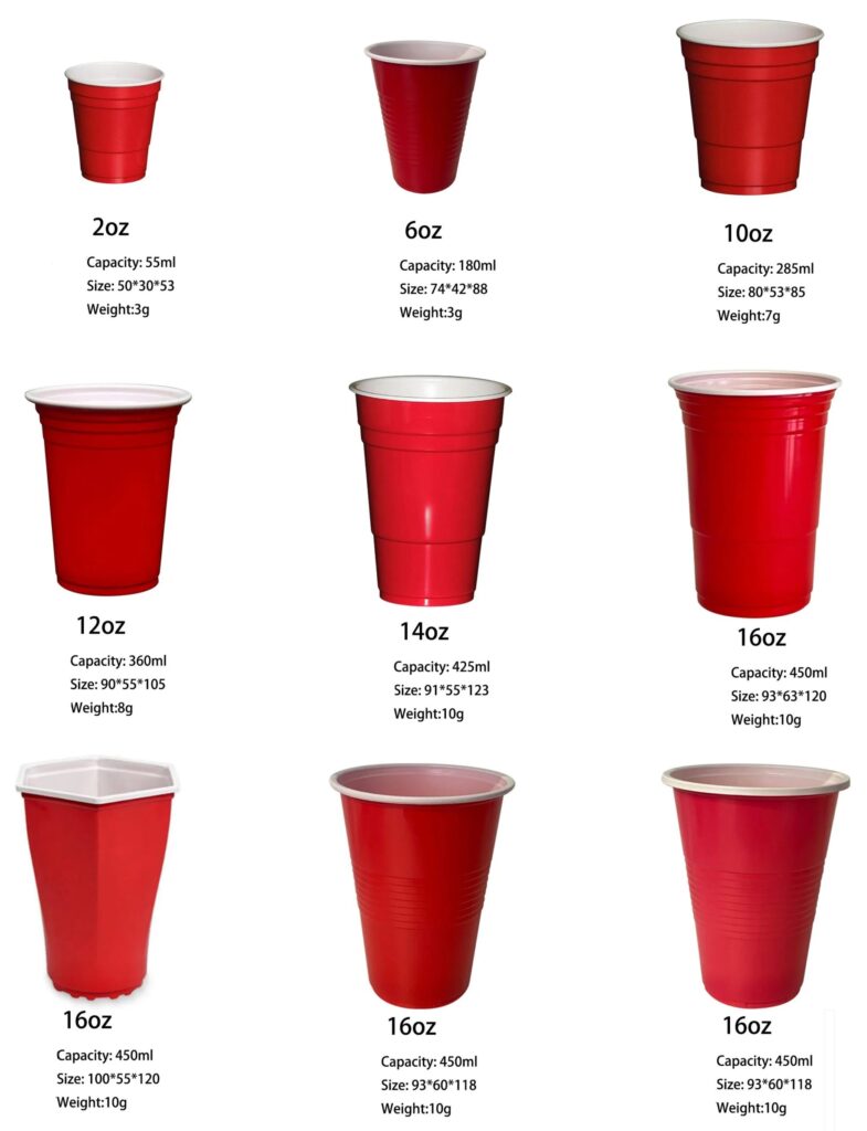 Solo cup sizes