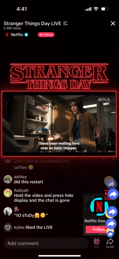 Netflix live stream of Stranger Things episode - with comment feed below