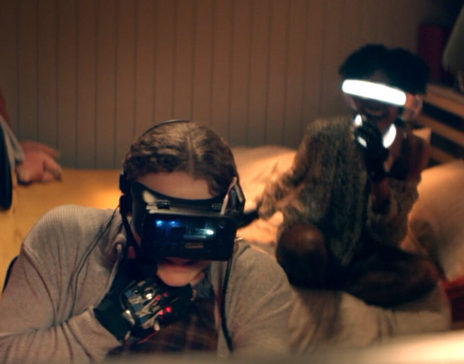 Leila and Mania IRL wearing sensory bands